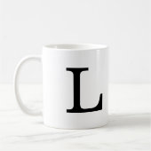 Monogram Initiaal L Klassieke Mok, 11 oz Koffiemok (Links)
