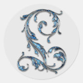 monogram initiaal L stickers (Voorkant)