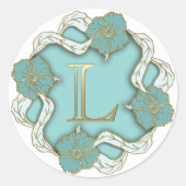 monogram initiaal L stickers (Voorkant)