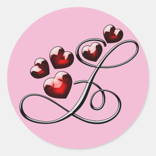 monogram initiaal L stickers (Voorkant)
