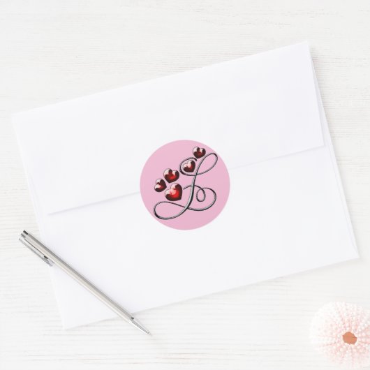 monogram initiaal L stickers (Envelop)