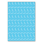 Monogram Initiaal letter A, Aqua blauw Kaart (Achterkant)