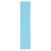 Monogram Initiaal letter A, Aqua blauw Korte Tafelloper (Voorkant)
