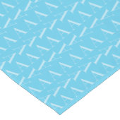 Monogram Initiaal letter A, Aqua blauw Korte Tafelloper (Hoek)