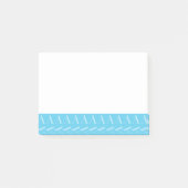 Monogram Initiaal letter A, Aqua blauw Post-it® Notes (Voorkant)