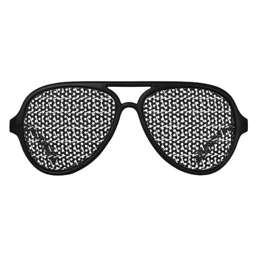 Monogram Initiaal letter A Aviator Zonnebril (Voorkant)
