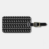 Monogram Initiaal letter A Bagagelabel (Voorkant horizontaal)