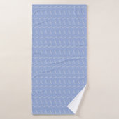 Monogram Initiaal Letter A, Blue Badhanddoek (Badhanddoek)