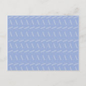 Monogram Initiaal Letter A, Blue Briefkaart (Voorkant)