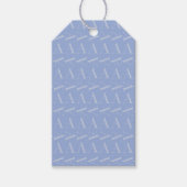 Monogram Initiaal Letter A, Blue Cadeaulabel (Voorkant)