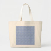 Monogram Initiaal Letter A, Blue Grote Tote Bag (Voorkant)