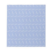 Monogram Initiaal Letter A, Blue Notitieblok (Voorkant)