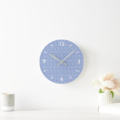 Monogram Initiaal Letter A, Blue Ronde Klok (Huis)