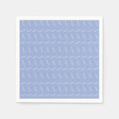 Monogram Initiaal Letter A, Blue Servet (Voorkant)