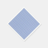 Monogram Initiaal Letter A, Blue Servet (Hoek)