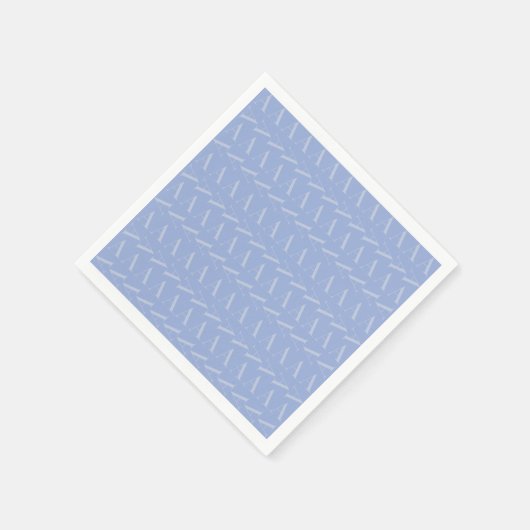 Monogram Initiaal Letter A, Blue Servet (Hoek)
