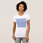 Monogram Initiaal Letter A, Blue T-shirt (Voorkant volledig)