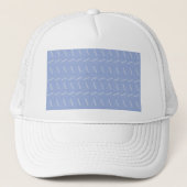 Monogram Initiaal Letter A, Blue Trucker Pet (Voorkant)