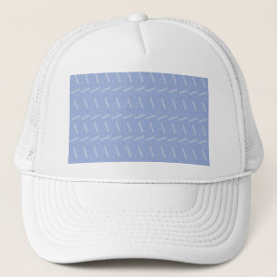 Monogram Initiaal Letter A, Blue Trucker Pet