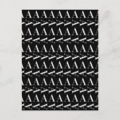 Monogram Initiaal letter A Briefkaart (Voorkant)