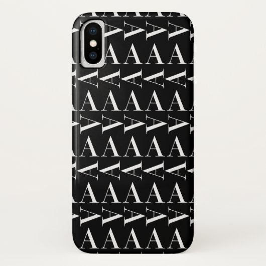 Monogram Initiaal letter A Case-Mate iPhone Case (Achterkant)