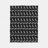 Monogram Initiaal letter A Fleece Deken (Voorkant)