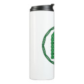 Monogram Initiaal letter A in Keltische stijl Thermosbeker (Gedraaid links)