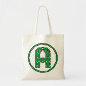 Monogram Initiaal letter A in Keltische stijl Tote Bag (Voorkant)