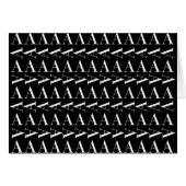 Monogram Initiaal Letter A, kies Achtergrondkleur (Voorkant Horizontaal)