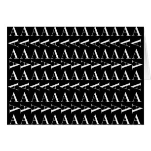 Monogram Initiaal Letter A, kies Achtergrondkleur