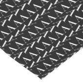 Monogram Initiaal Letter A, kies Achtergrondkleur Korte Tafelloper (Hoek)