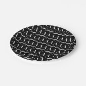 Monogram Initiaal Letter A, kies Achtergrondkleur Papieren Bordje (Gekanteld)