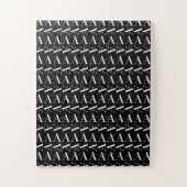 Monogram Initiaal letter A Legpuzzel (Verticaal)