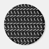 Monogram Initiaal letter A Magneet (Voorkant)