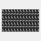 Monogram Initiaal letter A Rechthoekige Sticker (Voorkant)