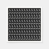 Monogram Initiaal letter A Servetten (Voorkant)