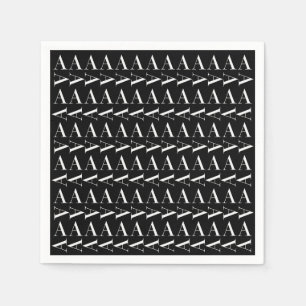 Monogram Initiaal letter A Servetten