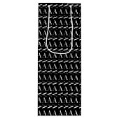 Monogram Initiaal letter A Wijn Cadeautas (Voorkant)