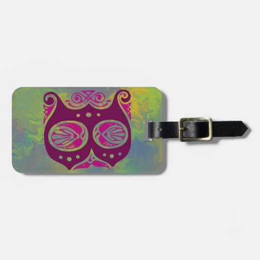  monogram Initiaal letter B Bagagelabel (Voorkant horizontaal)