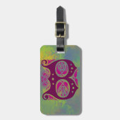  monogram Initiaal letter B Bagagelabel (Voorkant verticaal)