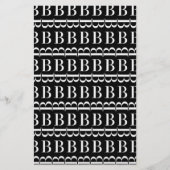 Monogram Initiaal letter B Briefpapier (Voorkant)