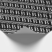 Monogram Initiaal letter B Cadeaupapier (Hoek)