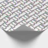 Monogram Initiaal letter B Cadeaupapier (Hoek)