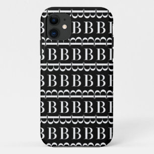Monogram Initiaal letter B iPhone 11 Hoesje