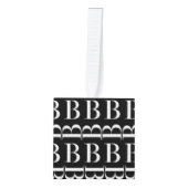 Monogram Initiaal letter B Decoratie (Voorkant)