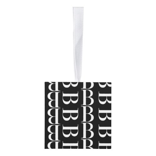 Monogram Initiaal letter B Decoratie (Rechts)