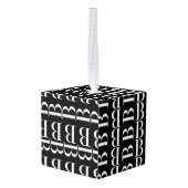 Monogram Initiaal letter B Decoratie (Achter hoekig)