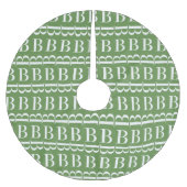 Monogram Initiaal letter B Kerstboom Rok (Voorkant)