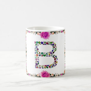 Monogram Initiaal letter B Koffiemok