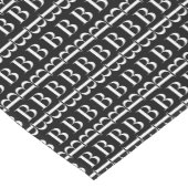 Monogram Initiaal letter B Korte Tafelloper (Hoek)